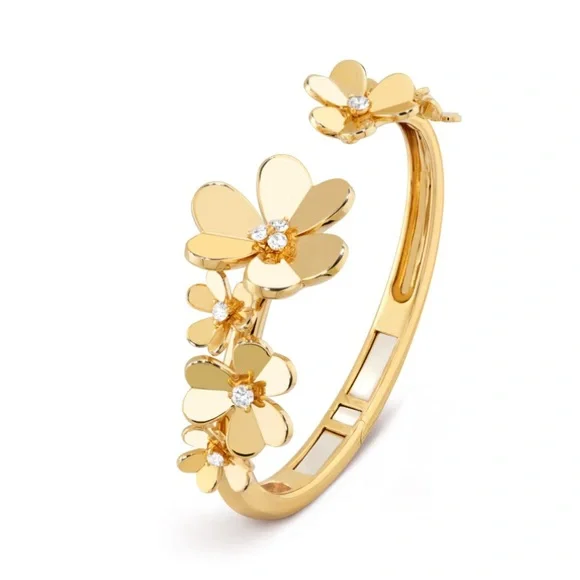 frivole 7 flowers gold bracelet - Picture 1 of 8